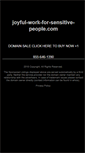 Mobile Screenshot of joyful-work-for-sensitive-people.com