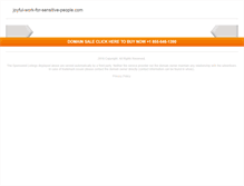 Tablet Screenshot of joyful-work-for-sensitive-people.com